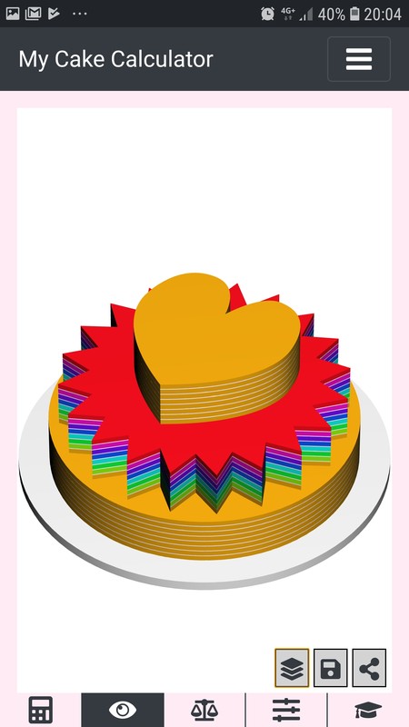 inside of cake